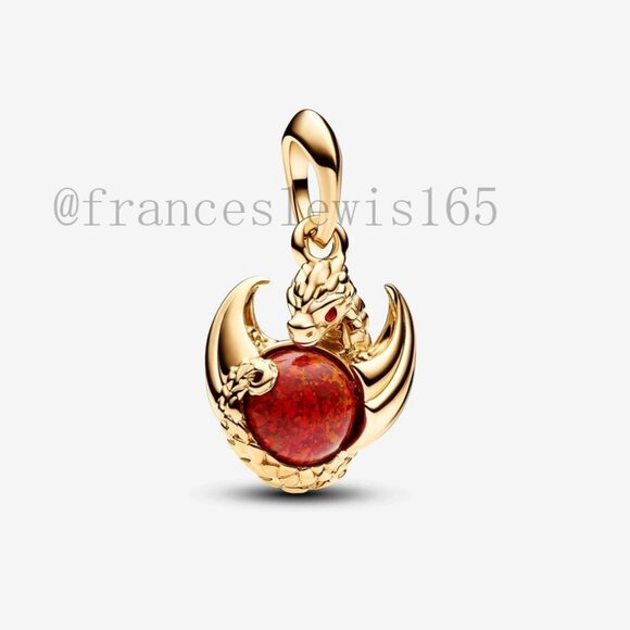 Pandora Game of Thrones Dragon Fire Dangle Charm - Picture 1 of 7